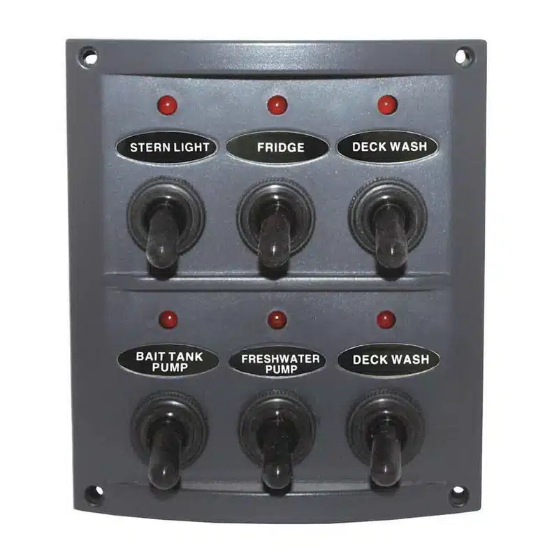 Waterproof Switch Panel 6 Gang Waterproof Switch Panel 6 Gang