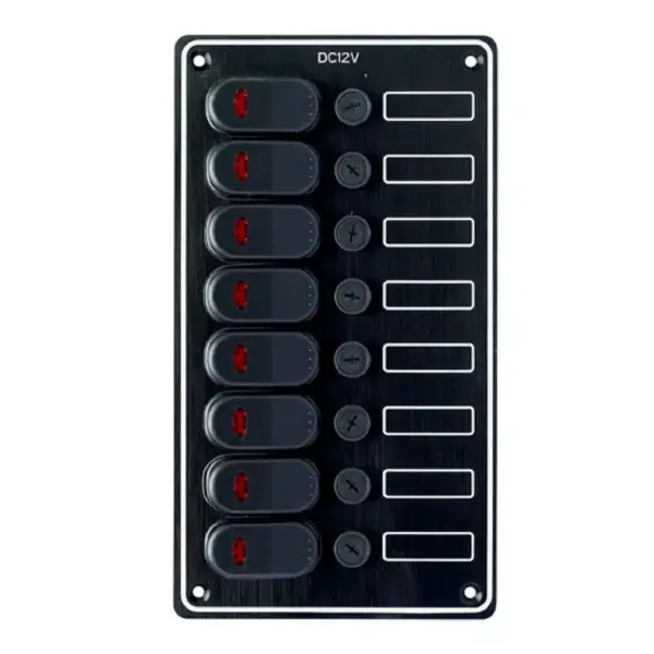 Waterproof Switch Panel 8 Gang