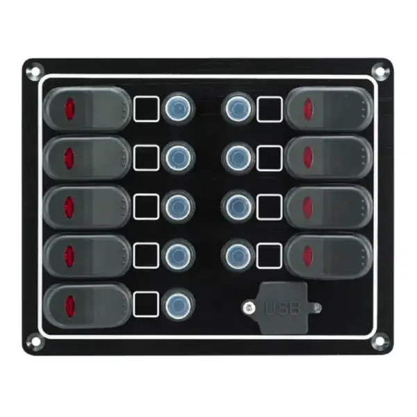 Waterproof Switch Panel with USB