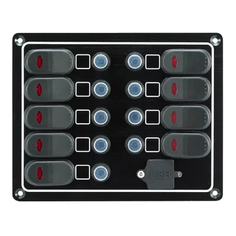 Waterproof Switch Panel with USB Waterproof Switch Panel with USB