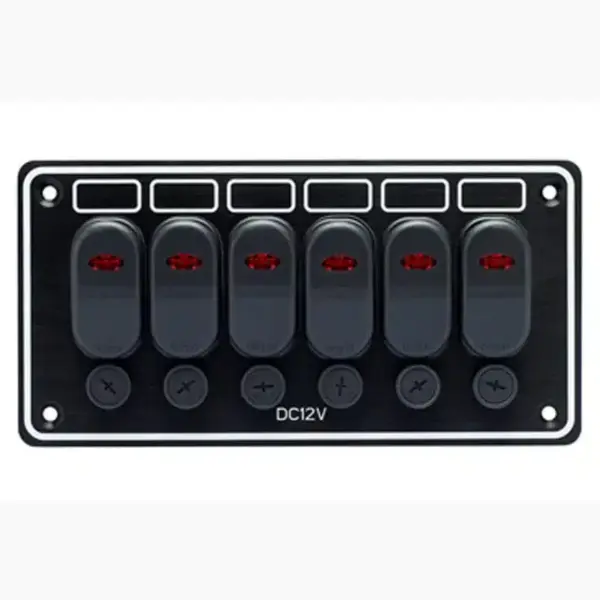 Waterproof Switch Panel 6 Gang