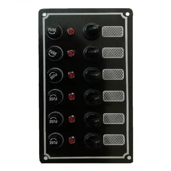 Switch Panel Toggle 6 gang