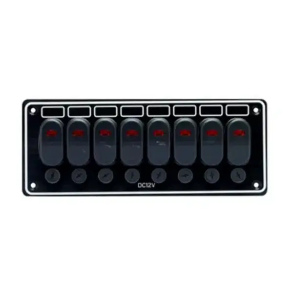 Waterproof Switch Panel 8 Gang