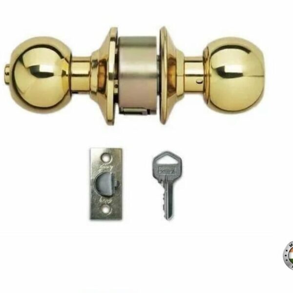 Godrej 70mm with Key Round Lock Brass
