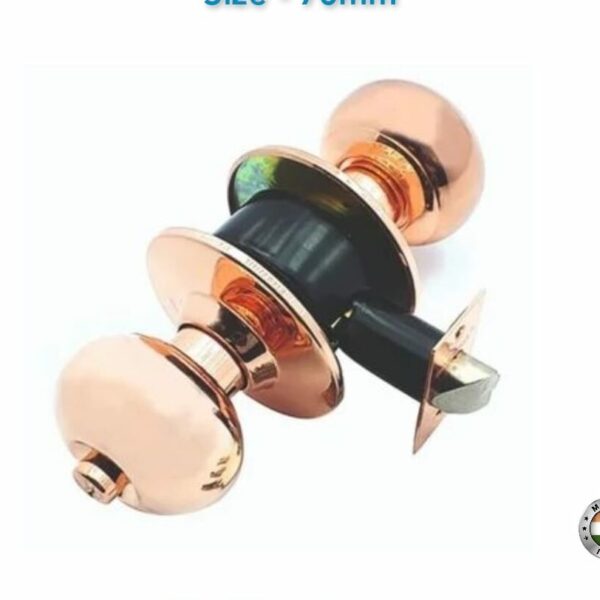 Godrej 70mm with Key Round Lock Rose Gold
