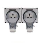 Waterproof 2 Gang Switch Socket