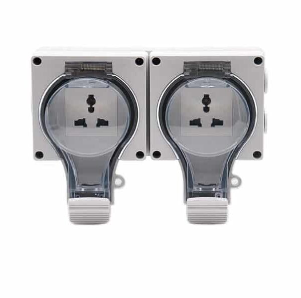 Waterproof 2 Gang Switch Socket