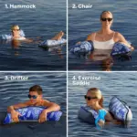 XL Supreme 4-in-1 Monterey Hammock Pool Float - Image 4