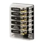 ST Glass 6 Circuit Fuse Block
