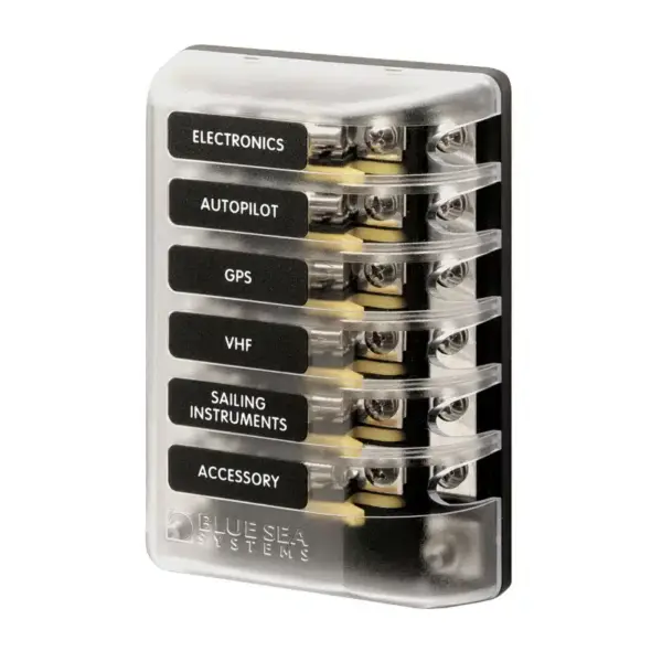 ST Glass 6 Circuit Fuse Block