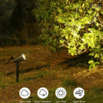 EVB Waterproof Solar Garden Light Warm White