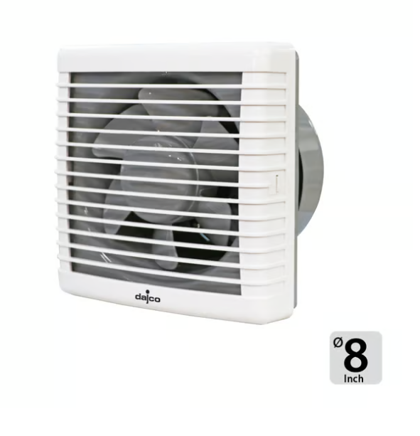 DAJCO Exhaust Fan 8"with auto shutter 30 watt