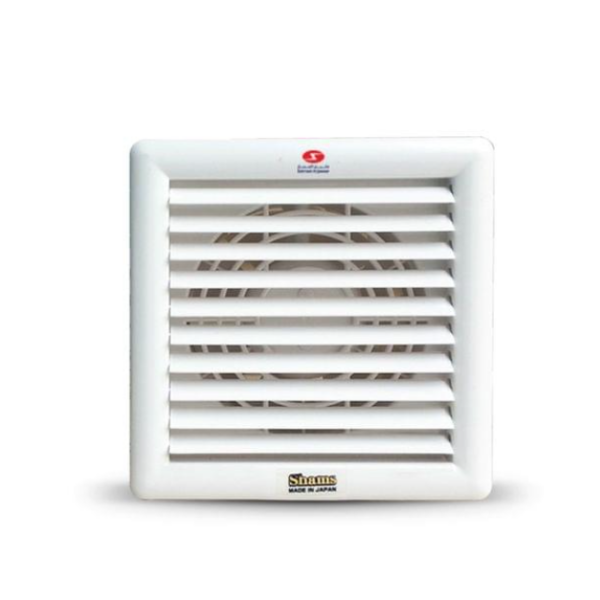 SHAMS Exhaust Fan 6" Round With Autoshutter