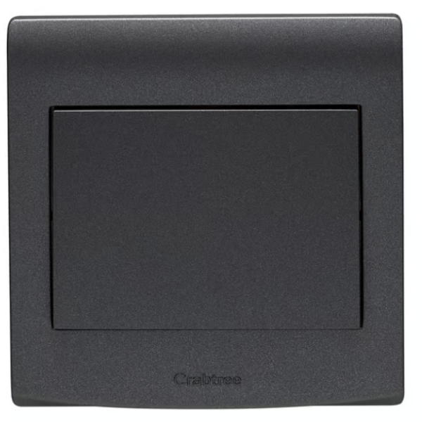 CRABTREE 10AX 1 gang intermediate switch WR Greyish Black.