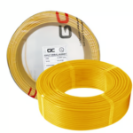 GULF CABLES Wire 1.5mm, Cu/Pvc,Single Core, Yellow