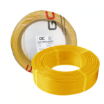 GULF CABLES Wire 4mm, Cu/Pvc, Single Core, Yellow