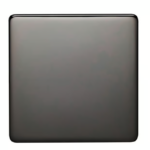 CRABTREE 1 Gang Blank Plate Platinum