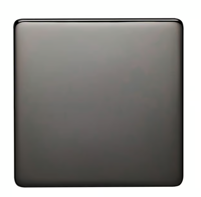 CRABTREE 1 Gang Blank Plate Platinum