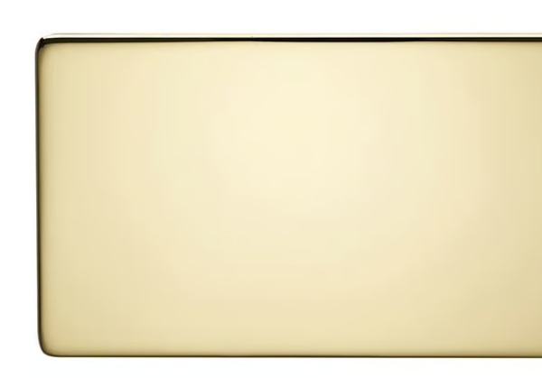 CRABTREE 2 Gang Blank Plate Gold
