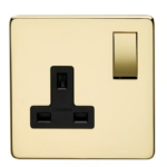 CRABTREE 13A 1 Gang DP Switched Socket Gold