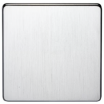 CRABTREE 1 G Blank Plate Satin Chrome