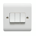 Crabtree Instinct 10A SP 3 Gang 2 Way Switch