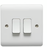 Crabtree Instinct 10A SP 2 Gang 2 Way Switch