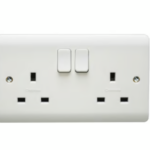 Crabtree Instinct 13A SP 2 Gang Switch Socket