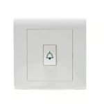 CRABTREE 10A 1 gang 1 way push switch bell symbol