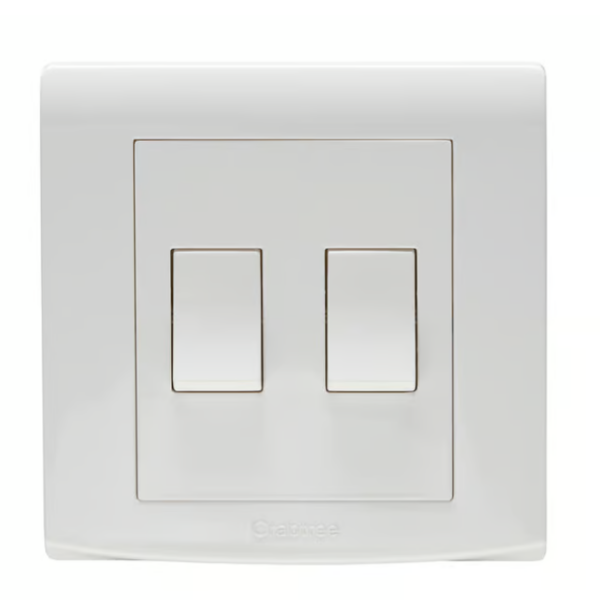 CRABTREE 10AX 2 gang 2 way switch