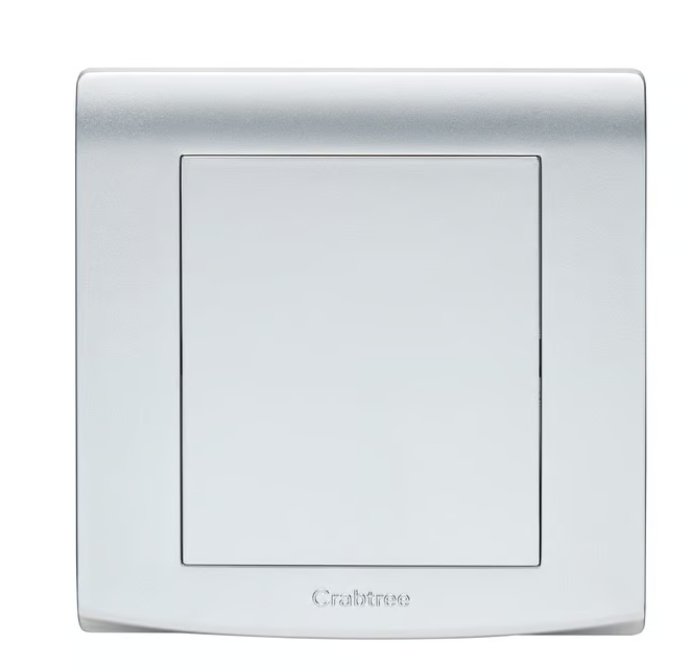 CRABTREE 1 G Blanking Plate Silver