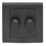 CRABTREE LED 2 gang 2 way dimmer Black