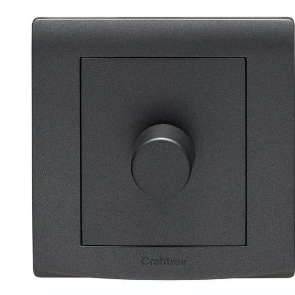 CRABTREE LED 1 gang 2 way dimmer Black