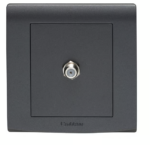 CRABTREE TV(Satellite) socket type F1gang Black