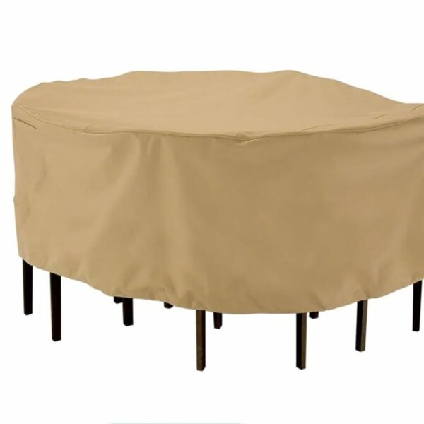 Terrazzo Round Patio Table/Chair Set Cover