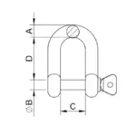 European Type Large D Shackle - Image 2