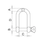 Long D Shackle - Image 2