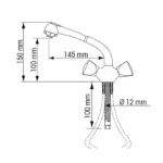 Tap Mixer with Shower Head - Image 2