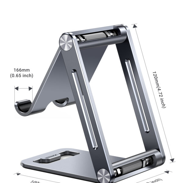 Aluminum Alloy Mobile Phone Holder with Anti-Slip Grip