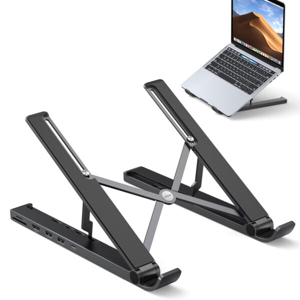 Compact USB-C Card Reader Hub for Laptops & Tablets