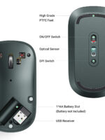 Portable Wireless Mouse (Green) - Image 3