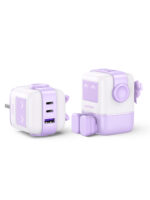 Wall Charger 65W 3-Port GaN Purple - Image 2
