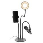 Professional headset with LED lighting for live support