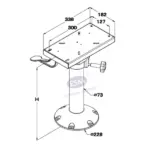 Fixed Seat Pedestal with Swivel - Image 3