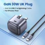 UGREEN USB-C PD GaN 30W Wall Charger (Black, Folding Foot) - Image 3