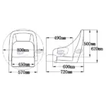 51 Deluxe Flip Up Seat - Image 5