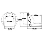 M52S None Flip up chair - Image 3