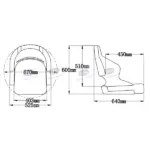 H52 None Flip up Chair - Image 4