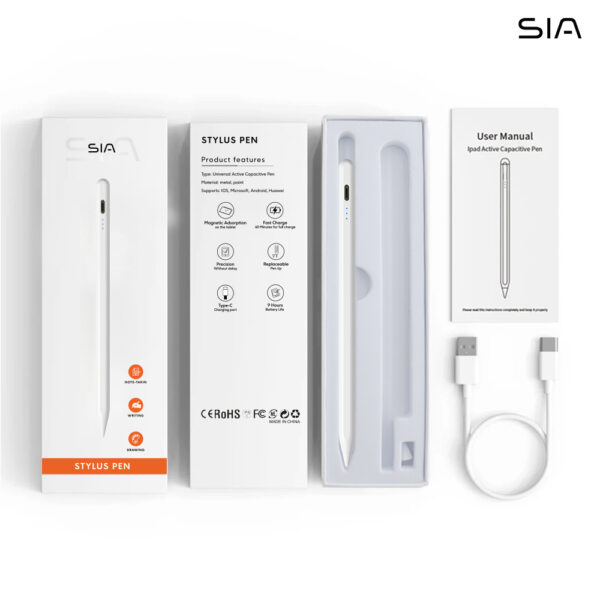 Universal capacitive stylus pen for touchscreens