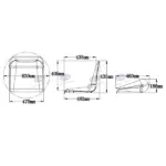 SS48 Folding Down Chair - Image 4